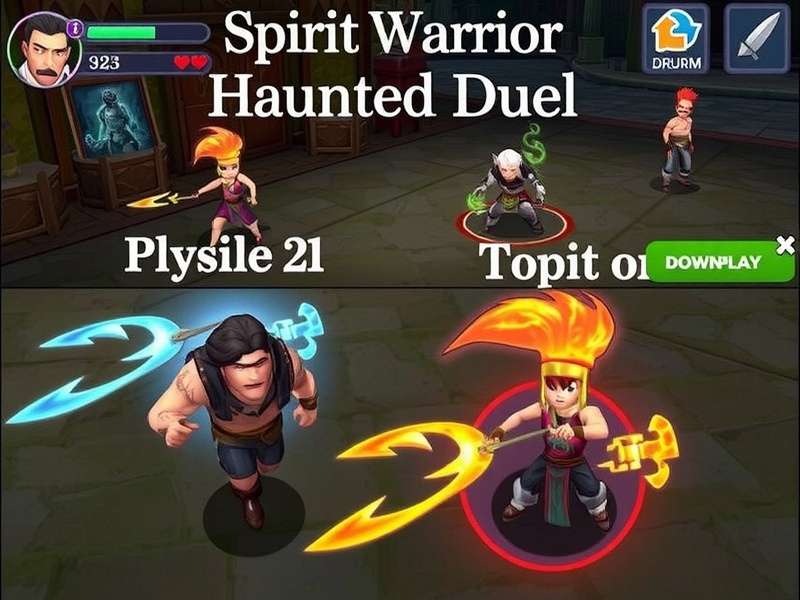 Spirit Warrior Haunted Duel gameplay screenshot
